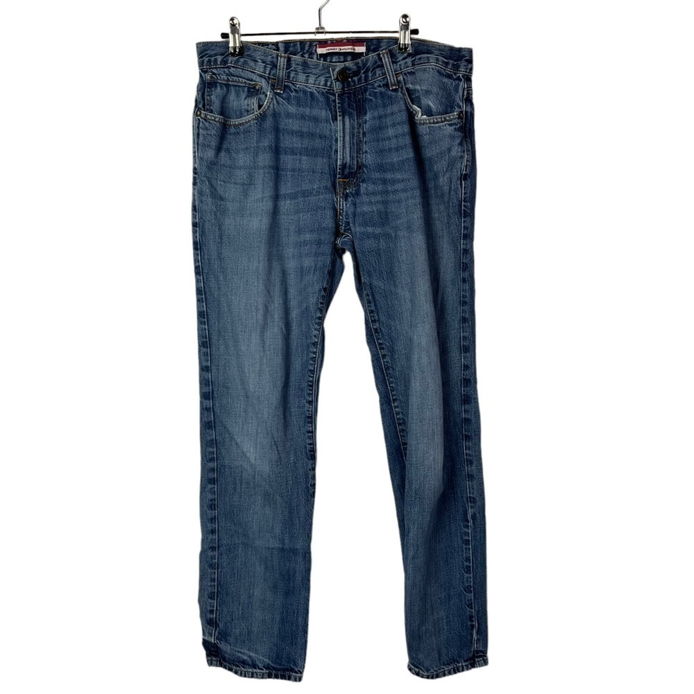 Tommy Hilfiger Medium Wash Straight Leg Jeans 33 X 32
